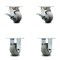 Service Caster 4 Inch Kingpinless Thermoplastic Rubber Wheel Caster Brakes 2 Rigid SCC, 2PK SCC-KP30S420-TPRRD-SLB-2-R-2 - alternate 1